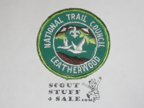 Camp Leatherwood Patch, National Trail Council, 1970's