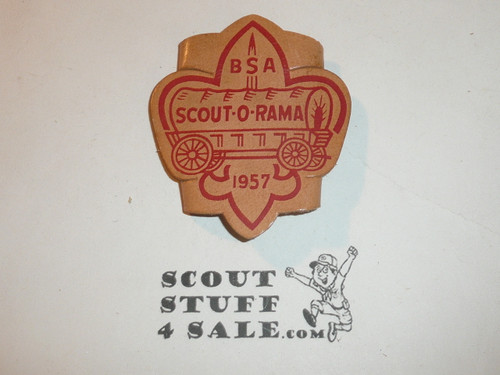 1957 Scout-O-Rama Leather Neckerchief Slide