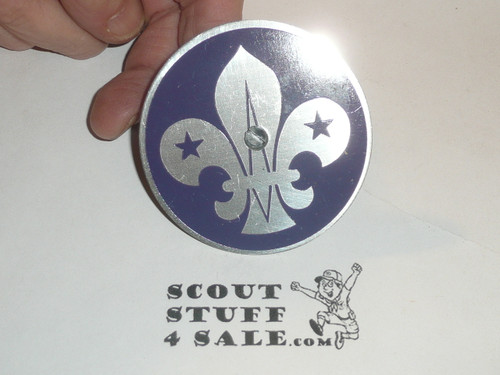 World Scouting Emblem Metal Disk Neckerchief Slide