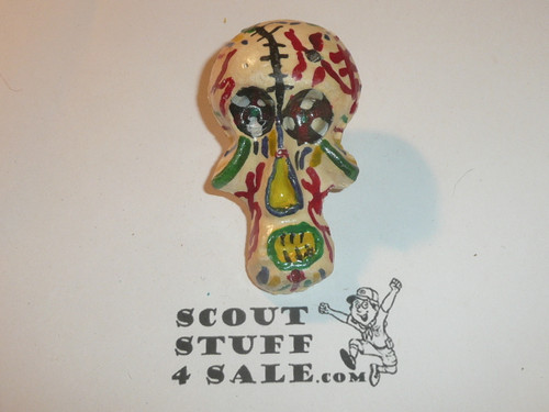 Creepy Skull Plaster Neckerchief Slide #2