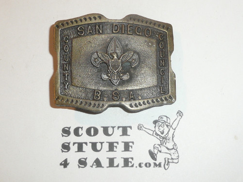 San Diego County Council Cast Bronze Belt Buckle