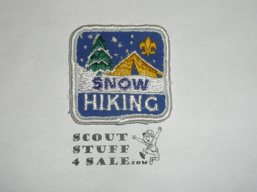 High Adventure Hiking Award Patch, snow hiking, used
