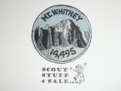 Mount Whitney 14,495 Hiking Travel Patch, Vintage