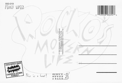 Nickelodeon Rocko's Modern Post Card of By Classico San Francisco #050-019