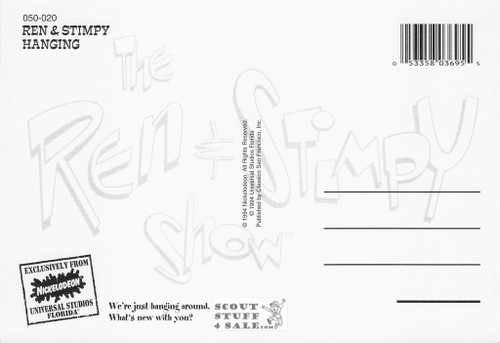 Nickelodeon Ren & Stimpy Post Card of By Classico San Francisco #050-020