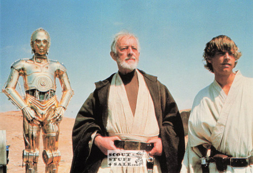 Star Wars Postcard, Luke Obewon & C3PO by Classico San Francisco #105-075