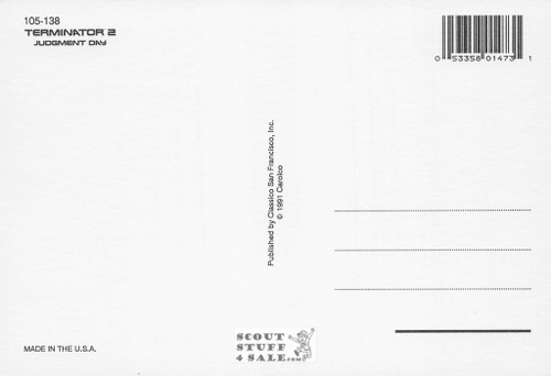 Terminator 2 Judgement Day Postcard by Classico San Francisco #105-138