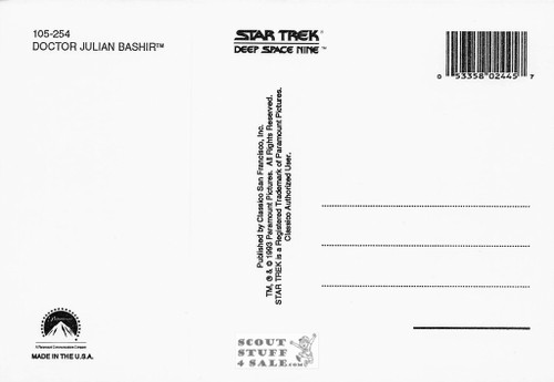 Star Trek Deep Space Nine Postcard by Classico San Francisco #105-254