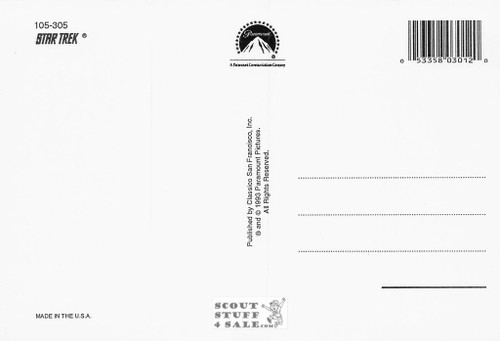 Star Trek TV Series Postcard by Classico San Francisco #105-305
