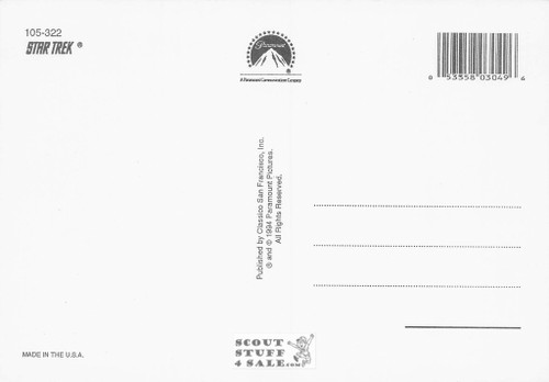 Star Trek TV Series Dr. McCoy Postcard by Classico San Francisco #105-322