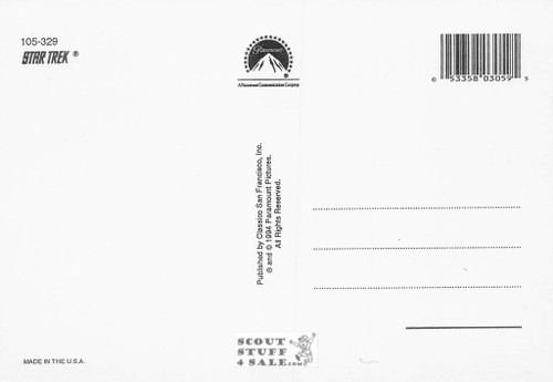 Star Trek TV Series Postcard by Classico San Francisco #105-329