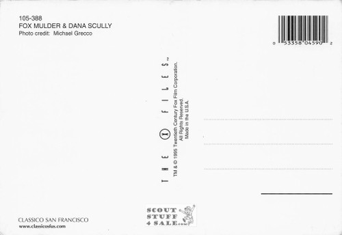 The X Files Postcard by Classico San Francisco #105-388