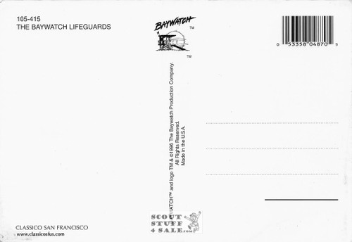 Baywatch Postcard by Classico San Francisco #105-415