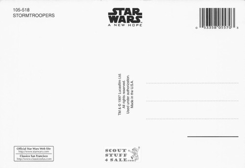 Star Wars Postcard, Storm Troopers, by Classico San Francisco #105-518