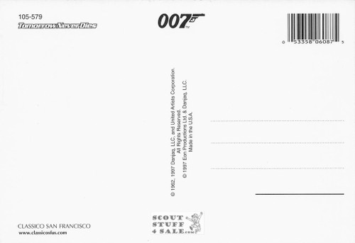 Tomorrow Never Dies 007 Postcard by Classico San Francisco #105-579