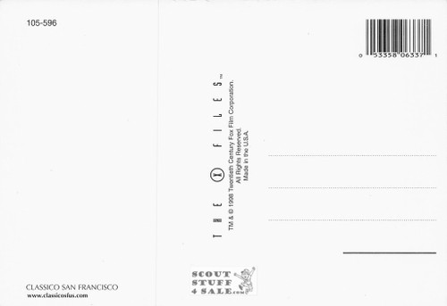 The X Files Postcard by Classico San Francisco #105-596