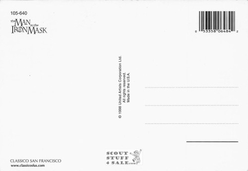 The Man in the Iron Mask Postcard, Leonardo DiCaprio, by Classico SF #105-640