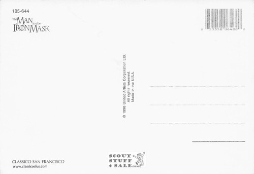 The Man in the Iron Mask Postcard, Leonardo DiCaprio, by Classico SF #105-644