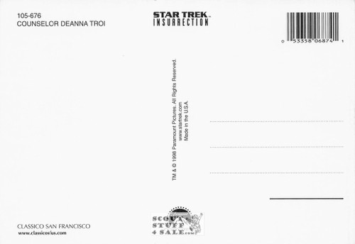 Star Trek Insurrection Postcard by Classico San Francisco #105-676