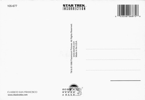 Star Trek Insurrection Postcard by Classico San Francisco #105-677