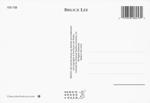 Bruce Lee Postcard by Classico San Francisco #105-738