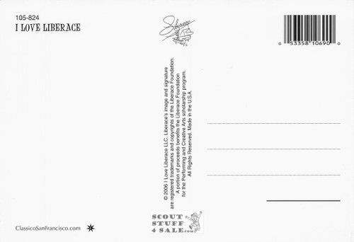 Liberace Postcard by Classico San Francisco #105-824