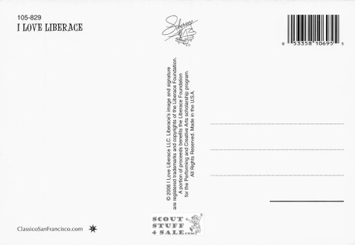 Liberace Postcard by Classico San Francisco #105-829