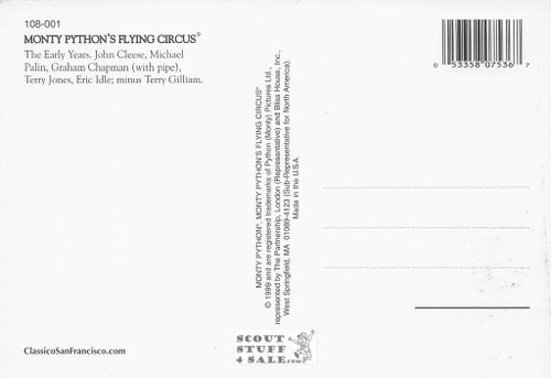 Monty Python's Flying Circus Postcard by Classico San Francisco #108-001