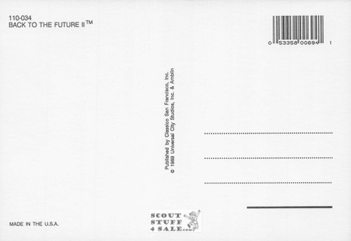 Back to the Future II Movie Postcard by Classico San Francisco #110-034