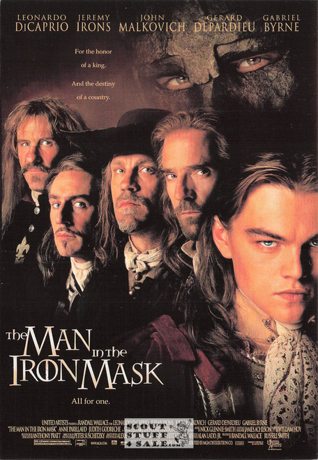 The Man in the Iron Mask Movie Postcard by Classico San Francisco #110-109