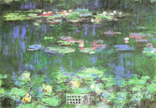 Water Lillies by Claude Monet Painting Postcard, Classico San Francisco #115-083