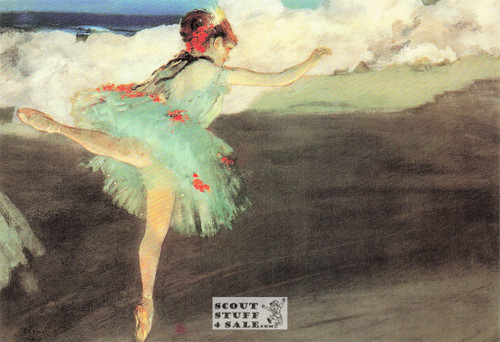 Dancer on Point by Edgar Degas Painting Postcard by Classico SF #115-098