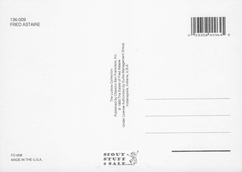 Fred Astaire Sepia Postcard by Classico SF/Ludlow #136-009