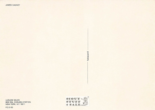 James Cagney Sepia Postcard by Foto Parjetas #136-031 / FC31