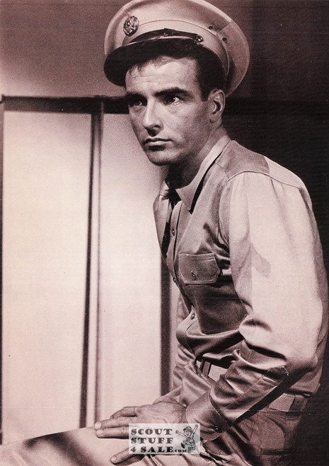 Montgomery Clift Sepia Postcard by Ludlow Sales #136-043 / FC43
