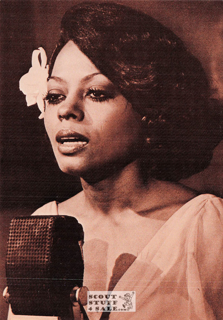 Diana Ross Sepia Postcard by Classico SF/Foto Parjetas #136-054
