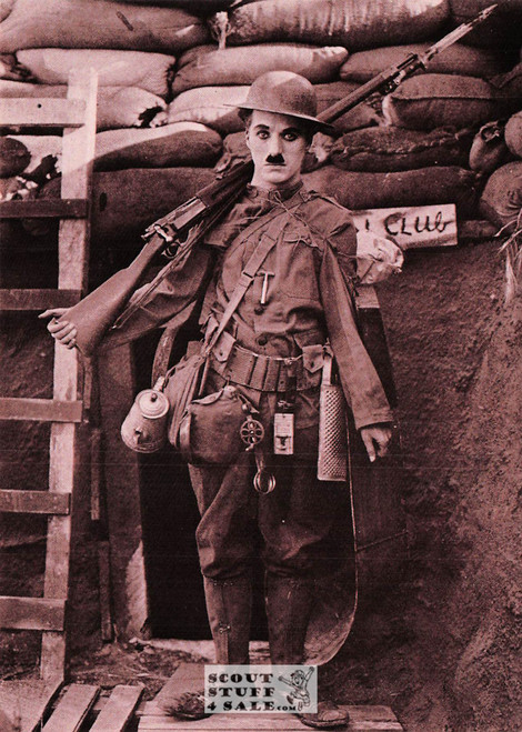 Charlie Chaplin Sepia Postcard by Classico SF/Ludlow #136-116