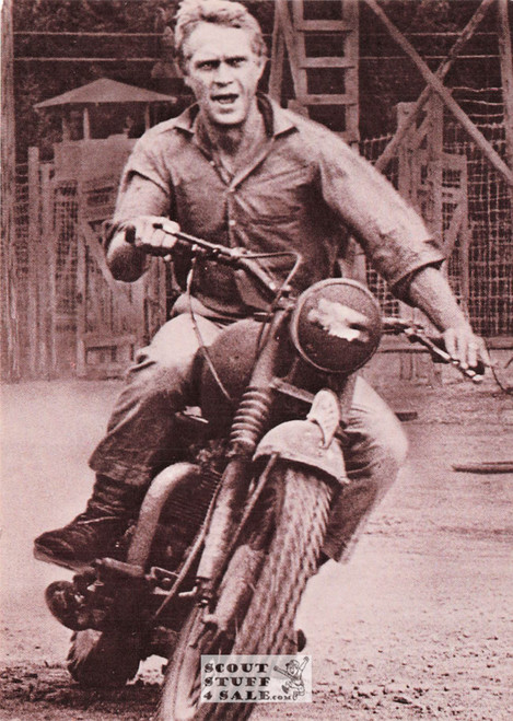 Steve McQueen Sepia Postcard by Classico SF/Foto Parjetas #136-139