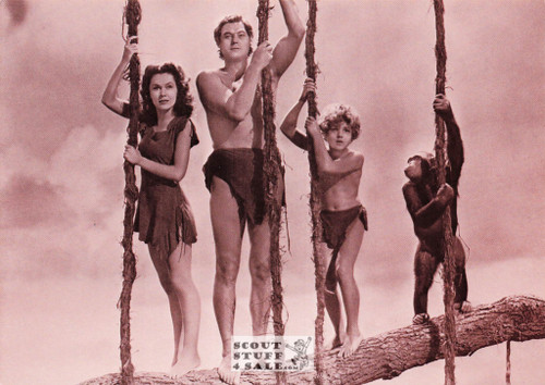 Tarzan Sepia Postcard by Classico SF/Ludlow #136-151 / FC151