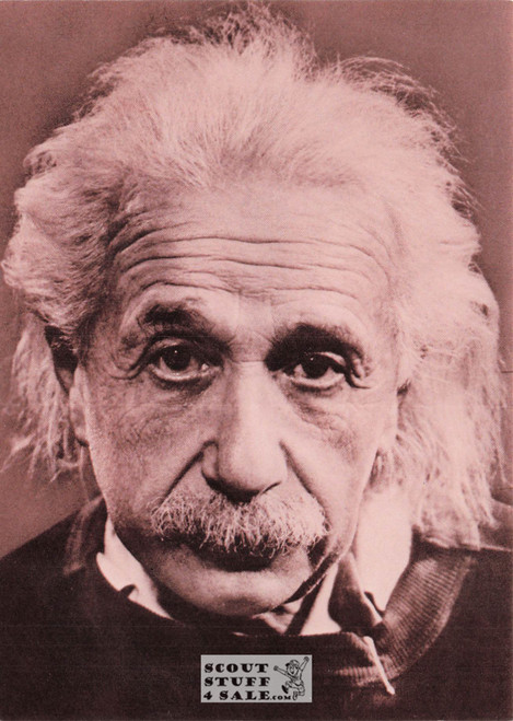 Albert Einstein Sepia Postcard by Classico SF/Ludlow #136-152