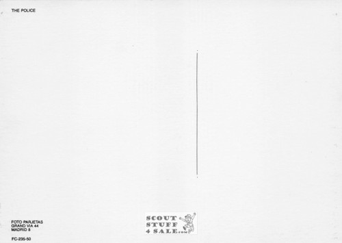 The Police Sepia Postcard by Foto Parjetas #136-235 / FC235