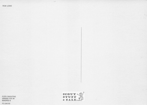 Rob Lowe Sepia Postcard by Foto Parjetas #136-240 / FC240