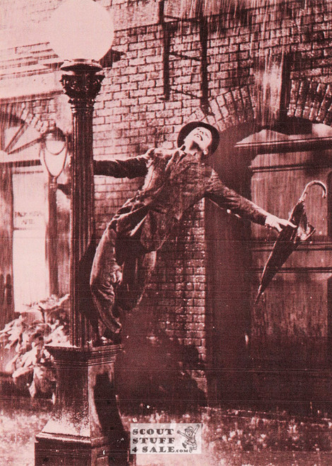 Singing in the Rain Bing Crosby Sepia Postcard Classico/Ludlow Coll #136-254