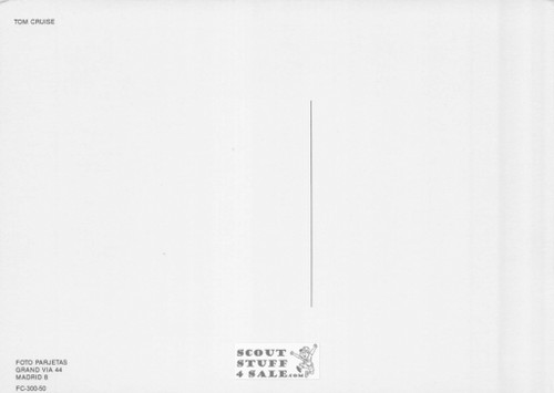 Tom Cruise Sepia Postcard by Foto Parjetas #136-300