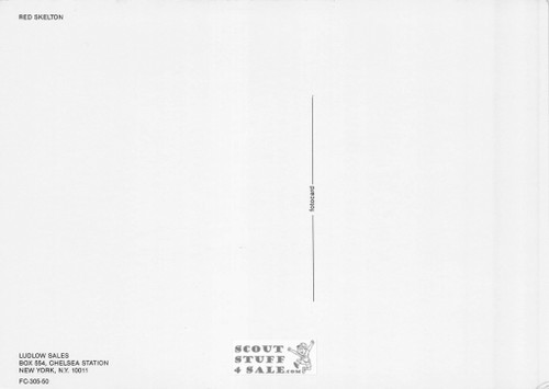 Red Skelton Sepia Postcard by Classico SF/Ludlow #136-305 / FC305