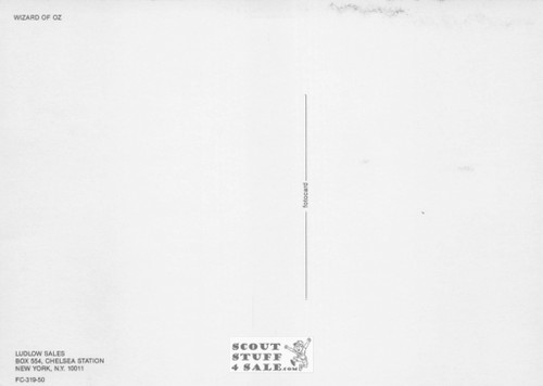 The Wizard of Oz Sepia Postcard by Classico SF/Ludlow #136-319