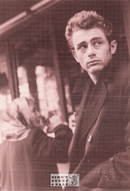 James Dean Sepia Postcard by Classico SF/Ludlow #136-364