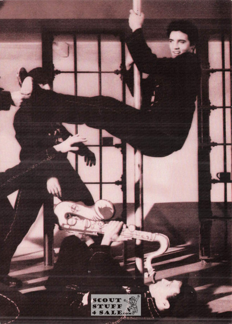 Jailhouse Rock Elvis Presley Sepia Postcard by Classico SF Ludlow Coll #136-378