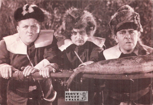 The Three Stooges Sepia Postcard by Classico SF/Ludlow #136-384
