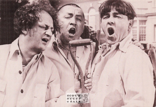 The Three Stooges Sepia Postcard by Classico SF/Ludlow #136-391